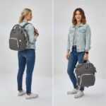 Diaper Bag Multi-Function Waterproof Travel Backpack Nappy Bag for Baby Care with Insulated Pockets, Large Capacity, Durable (Grey) - Image 6