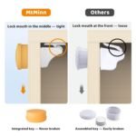 Child Safety Magnetic Cabinet Locks (12 Pack + 2 Keys) - Baby Proofing Cupboard Locks with Key for Toddler-Easy Installation, Invisible, Yellow - Image 4