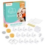 Child Safety Magnetic Cabinet Locks (12 Pack + 2 Keys) - Baby Proofing Cupboard Locks with Key for Toddler-Easy Installation, Invisible, Yellow - Image 8