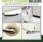 KMOSENIA Cleaning Brush - Hard Bristle Crevice Cleaning Brush for Tight Spaces, Gap Scrub Brush, Bathroom Grout Brush, Thin Brush for Household Use, Home Kitchen Toilet Cleaning Supplies - Image 3