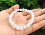 CRYSTALMIRACLE Powerful Selenite Beaded Round Bracelet Crystal Healing Fashion Jewelry Men Women Gift Handcrafted Accessory Wellness - Image 3