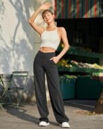 G4Free Wide Leg Pants for Women Loose Yoga Pants with Pockets Petite/Regular/Tall Stretch Casual Lounge Pants - Image 4