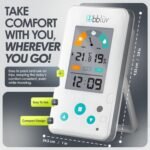 bblüv Igrö 2-in-1 | Indoor Digital Thermometer and Hygrometer | Humidity Meter for Baby Room with Alarm | Portable, User-Friendly | Ideal for Nursery, Home, or Travel - Image 5