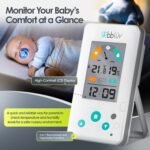 bblüv Igrö 2-in-1 | Indoor Digital Thermometer and Hygrometer | Humidity Meter for Baby Room with Alarm | Portable, User-Friendly | Ideal for Nursery, Home, or Travel - Image 7