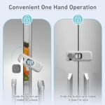 2 Pack Child Proof Refrigerator Locks, Fridge Locks for Kids Safety with Sticky 3M Adhesives Pads, Freezer Door Latches for Toddlers and Baby, Ideal for Upright Freezer, Ovens, Cabinets Door - Image 6