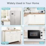 2 Pack Child Proof Refrigerator Locks, Fridge Locks for Kids Safety with Sticky 3M Adhesives Pads, Freezer Door Latches for Toddlers and Baby, Ideal for Upright Freezer, Ovens, Cabinets Door - Image 7