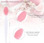 Yebeauty 15pcs Silicone Facial Cleansing Brush Set, 5pcs Face Scrubber, Nose Blackhead Remover and Double-Sided Exfoliating Lip Brush Lip Exfoliator Tool for Skincare - Image 4