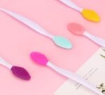 Yebeauty 15pcs Silicone Facial Cleansing Brush Set, 5pcs Face Scrubber, Nose Blackhead Remover and Double-Sided Exfoliating Lip Brush Lip Exfoliator Tool for Skincare - Image 6