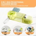 3 in 1 Cup Lid Gap Cleaning Brush Set, Multifunctional Bottle Cleaning Brush, Silicone Cup Lid Gap Cleaner, Home Kitchen Crevice Cleaning Tools (Multicolored) - Image 5