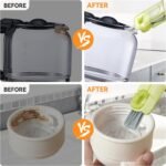 3 in 1 Cup Lid Gap Cleaning Brush Set, Multifunctional Bottle Cleaning Brush, Silicone Cup Lid Gap Cleaner, Home Kitchen Crevice Cleaning Tools (Multicolored) - Image 6