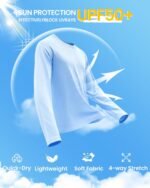 4-7 Pack Long Sleeve Shirts for Men - Quick Dry Moisture Wicking UPF 50+ Sun Protection T-Shirts for Workout Fishing Casual - Image 3