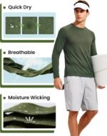 4-7 Pack Long Sleeve Shirts for Men - Quick Dry Moisture Wicking UPF 50+ Sun Protection T-Shirts for Workout Fishing Casual - Image 4