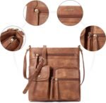 Telena Crossbody Purses for Women Medium PU Leather Shoulder Bag with Multi Pocket for Women - Image 4