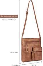 Telena Crossbody Purses for Women Medium PU Leather Shoulder Bag with Multi Pocket for Women - Image 6