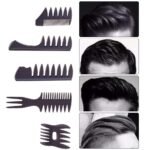 Styling Hair Comb Set Salon Barber Hairstylist Comb 5 Pack Professional Hair Brush Retro Hairdressing Hair Care Style Accessory Double-sided for Men Boy Gentleman - Image 3