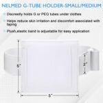 Syhood 6 Pcs Feeding Tube Holder Elastic G Belt Comfortable Peg Tube Holder Supplies for Men Women Adults Abdominal Covers Accessories - Image 3