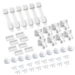 Inaya Complete Baby Proofing Kit - Child Safety Hidden Locks for Cabinets & Drawers, Adjustable Safety Latches, Corner Guards and Outlet Covers - Baby Proof Pack to Keep Your Child Safe at Home - Image 5