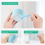 fenshine Face Mask Mixing Bowl Set, Facial Mask Mixing Tool Kit with Plastic Mask Bowl Silicone Mask Brushes Measuring Cup Stick Spatulas Facial Sponge (10PCS) - Image 5