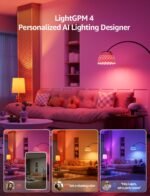 Lepro B1 AI Smart Light Bulbs - WiFi & Bluetooth RGBWW Color Changing LED Bulb Works with Alexa & Google Assistant, Personalized Al Lighting Designer, AI Voice Control, Music Sync, 2.4GHz Only, 4 Pack - Image 3