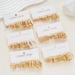 36 Pairs Gold Hoop Earrings Set for Women, Fashion Chunky Gold Hoop Earrings Multipack, Hypoallergenic Pearl Chain Twisted Statement Earring Pack for Birthday Party Jewelry - Image 5