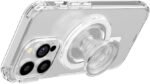 PopSockets Phone Grip for MagSafe with Kickstand, Magnetic Stand, Swappable Top, Secure Hold for iPhone MagSafe Cases, Phone & Tablet Grip - Clear - Image 4
