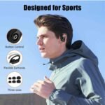 Wireless Earbuds for Xiaomi Poco M3 with Immersive Sound True 5.0 Bluetooth Over The Ear Sport Headphones with a Charging Case - Stereo Calls Touch Control IPX7 Sweatproof Deep Bass - Image 8