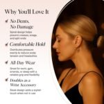 Kitsch Spiral Hair Ties for Women – Hair Ties No Damage, Ponytail Holders for Thick and Thin Hair – Creaseless and Dent-Free Coil, Phone Cord Style | Ideal Gifts for Women - 8pc Set, Brunette - Image 4