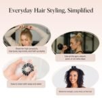 Kitsch Spiral Hair Ties for Women – Hair Ties No Damage, Ponytail Holders for Thick and Thin Hair – Creaseless and Dent-Free Coil, Phone Cord Style | Ideal Gifts for Women - 8pc Set, Brunette - Image 5