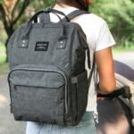 Kiddycare Diaper Bag Backpack | Baby Diaper Bags with Changing Station for Mom | Multipurpose Waterproof Travel Backpack Tote Bag for Maternity Baby Bags Enormous for Unisex, Stylish | Dark Gray - Image 4