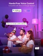 Govee Smart Light Bulbs, WiFi & Bluetooth Color Changing Light Bulbs, Music Sync, 16 Million DIY Colors RGBWW Color Lights Bulb, Work with Alexa, Google Assistant Home App, 800 Lumen, 6 Pack - Image 3