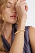 Ted Baker London Cova Contour Cuff for Women (Gold) - Image 4
