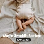 Muslin Swaddle Blankets for Newborn, 3 Pack Breathable Soft Receiving Blanket, Large 38 x 40 inches Swaddle Wrap Burping Clothes, Essentials Infant Shower Items, Toddler Gift (Bright Colors) - Image 4