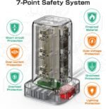 Extension Cord with Multiple Outlets, Surge Protector Power Strip Tower, 12 AC 4 USB，Surge Protector Tower 6.5FT Overload Protection for Home Office - Image 4