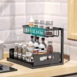 Under Sink Organizer and Storage, 2 Tier Rustproof Under Cabinet Storage, Sliding Kitchen Sink Organizer for Kitchen Bathroom - Image 6