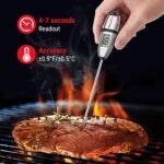 ThermoPro TP02S Digital Food Thermometer for Cooking Bread Baking Sourdough Liquids, Meat Thermometer Digital with Super Long Probe for Grill Kitchen BBQ Oil Milk Yogurt Candy Making Accessory - Image 3