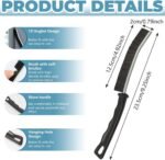 ALINK 6 PCS Gap Cleaning Brush,Crevice Cleaning Brush Tool Multifunctional Brushes, Household Cleaning Tool Small Cleaning Brush for Shutter Door Window Track Kitchen Bathroom(Balck+Color) - Image 3