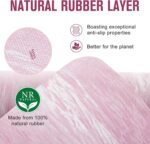 UMINEUX Extra Thick Yoga Mat, 2/5 Inch (10MM), Natural Rubber and TPE Non Slip Yoga Mats with Strap for Women Men, Eco Friendly Exercise Mat for Yoga, Pilates and Home Workout - Image 3