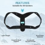 Adjustable Posture Corrector for Men & Women – Back Brace for Upper & Mid Spine Support – Relieves Neck, Shoulder & Clavicle Pain – Comfortable & Breathable - Image 3