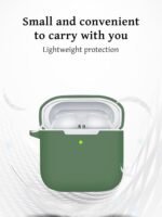 Case for Redmi Buds 3 Earbuds,Soft Silicone Shock-Absorbing Design,Includes Keychain and Anti-Loss Rope,All-Round Protection (Matcha Green) - Image 5