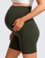 CRZ YOGA Butterluxe Maternity Biker Shorts 6" - Over The Belly Pregnancy Yoga Workout Womens Activewear Buttery Soft - Image 5