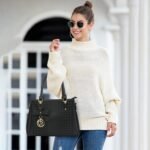 KKXIU Women Satchel Bags Handle Shoulder Handbags and Purses Pockets Zipper Leather Crossbody Bags - Image 3