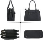 KKXIU Women Satchel Bags Handle Shoulder Handbags and Purses Pockets Zipper Leather Crossbody Bags - Image 4