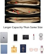 KKXIU Women Satchel Bags Handle Shoulder Handbags and Purses Pockets Zipper Leather Crossbody Bags - Image 5