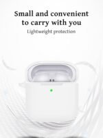 Case for Redmi Buds 3 Earbuds,Soft Silicone Shock-Absorbing Design,Includes Keychain and Anti-Loss Rope,All-Round Protection (White) - Image 6