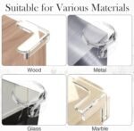 24 Pack Baby Safety Corner Protectors for Kids, Baby Proofing Edge Guards Child Safety Corner Guards Table Corner Protectors for Furniture Against Sharp Corners (8L-Shaped+8Ball-Shaped+8T-Shaped) - Image 7