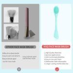 MSQ Silicone Face Mask Brush, Soft Facial Cleansing Scrubber, 2 Pack Double-End Facial Mask Brush for Mud, Clay, Charcoal Mixed Mask, DIY, Skincare Applicator Tools (Orange) - Image 7