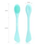 MSQ Silicone Face Mask Brush, Soft Facial Cleansing Scrubber, 2 Pack Double-End Facial Mask Brush for Mud, Clay, Charcoal Mixed Mask, DIY, Skincare Applicator Tools (Orange) - Image 8