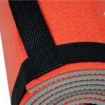 IBF IRON BODY FITNESS Two-Tone 6 mm Extra Thick Yoga Mat with Carrying Strap, Non Slip Surface (68" x 24" x 1/4"), Perfect Exercise Mat for Yoga, Pilates, Gymnastics, Home Gym - Orange/Grey - Image 5