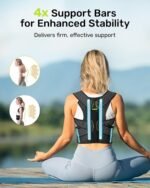 Rakiie Posture Corrector for Women and Men, Upgraded Back Brace with Enhanced Support, Shoulder Straightener with Cushioned Shoulder Pads & Underarm Strap, Yellow Size M (Upper Waist: 35.4"-41.3") - Image 3