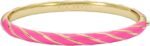 Ted Baker London Trinity Twist Enamel Hinged Bangle Bracelet for Women (Gold/Hot Pink) - Image 3